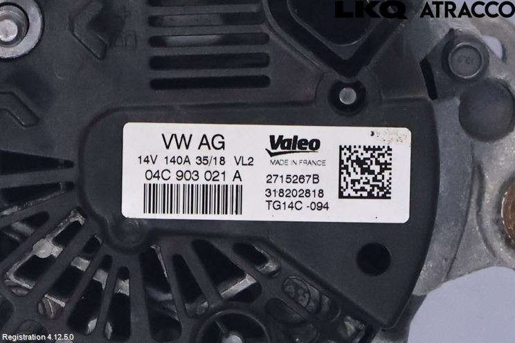 Volkswagen VW GOLF SPORTSVAN 15-20 Dynamo
