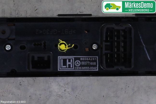 Mitsubishi ASX 10-22 Bryter Vindusheis