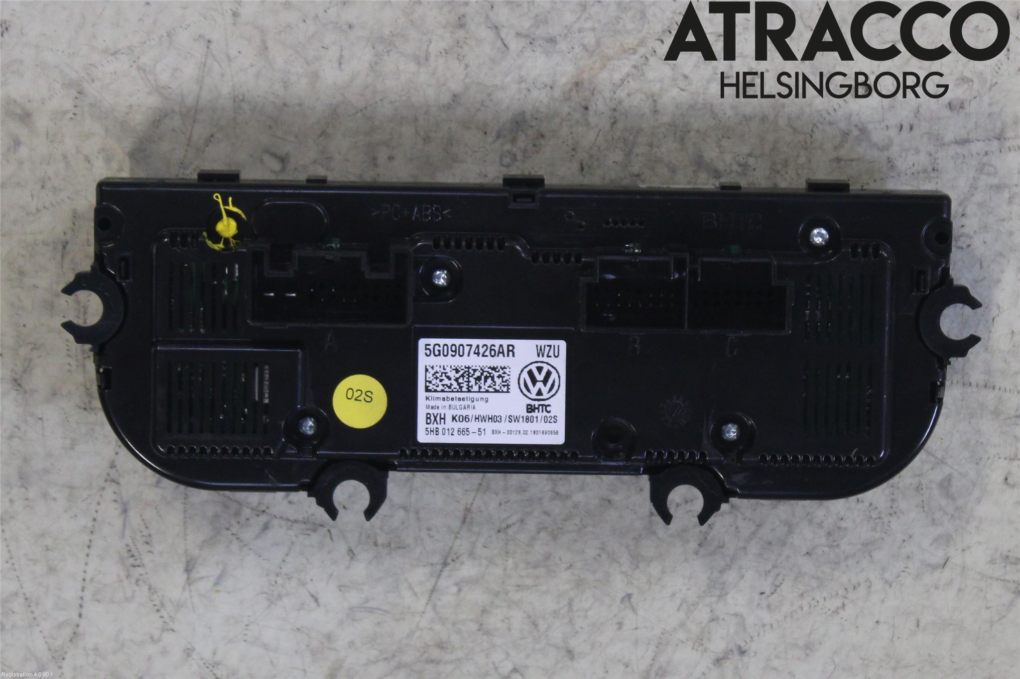 Volkswagen VW GOLF / E-GOLF VII 13-20 Varme Ac Betjening-Display