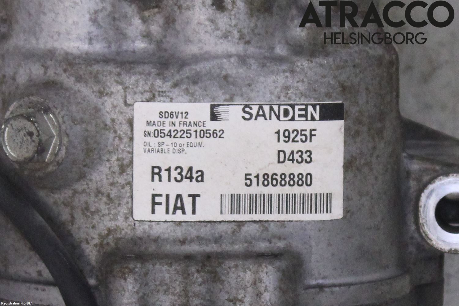 Fiat DOBLO CARGO Varme Ac Kompressor