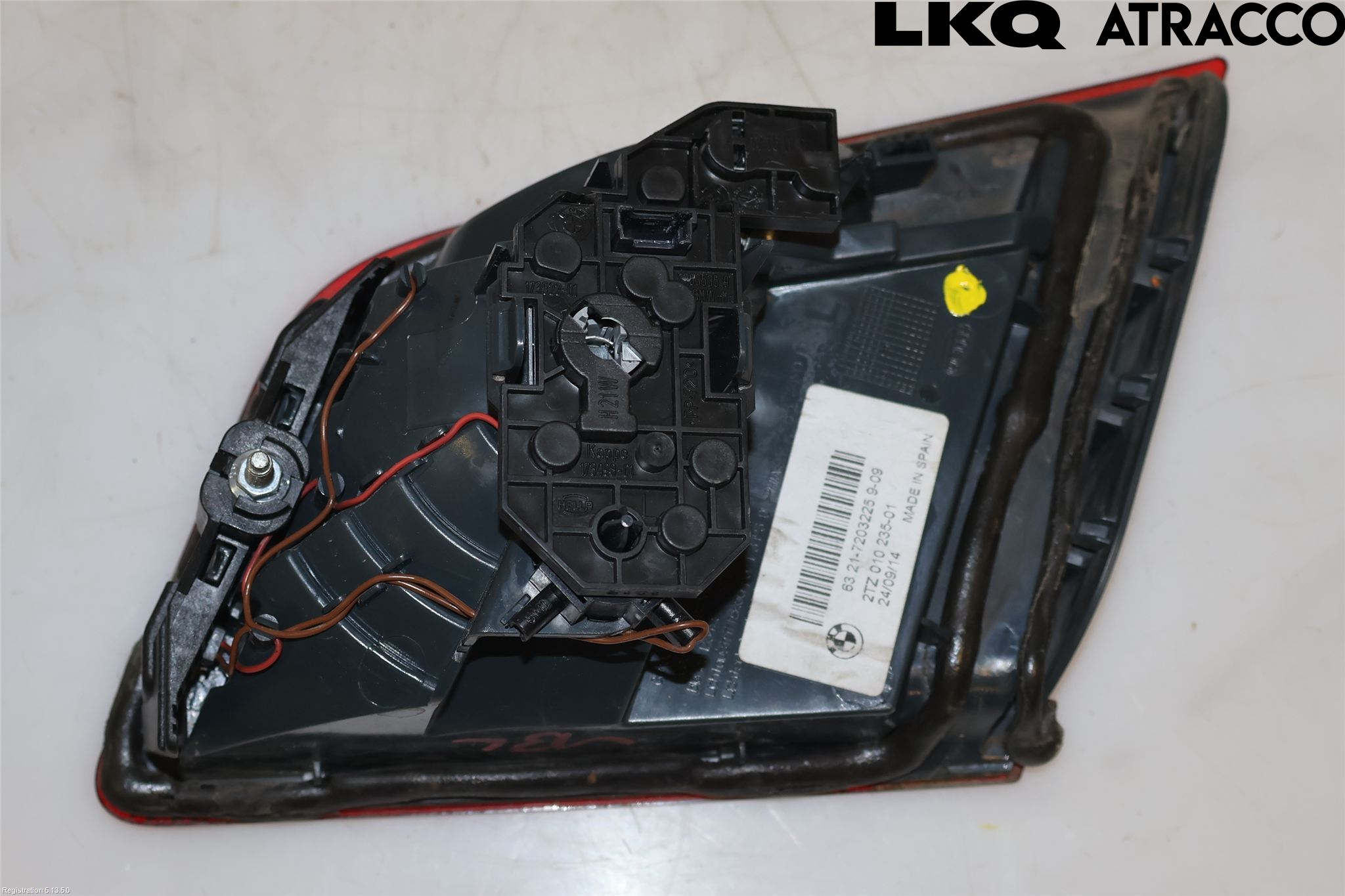 BMW 5 F10/F11/F18 09-17 Baklykt Venstre  På Luke(Indre