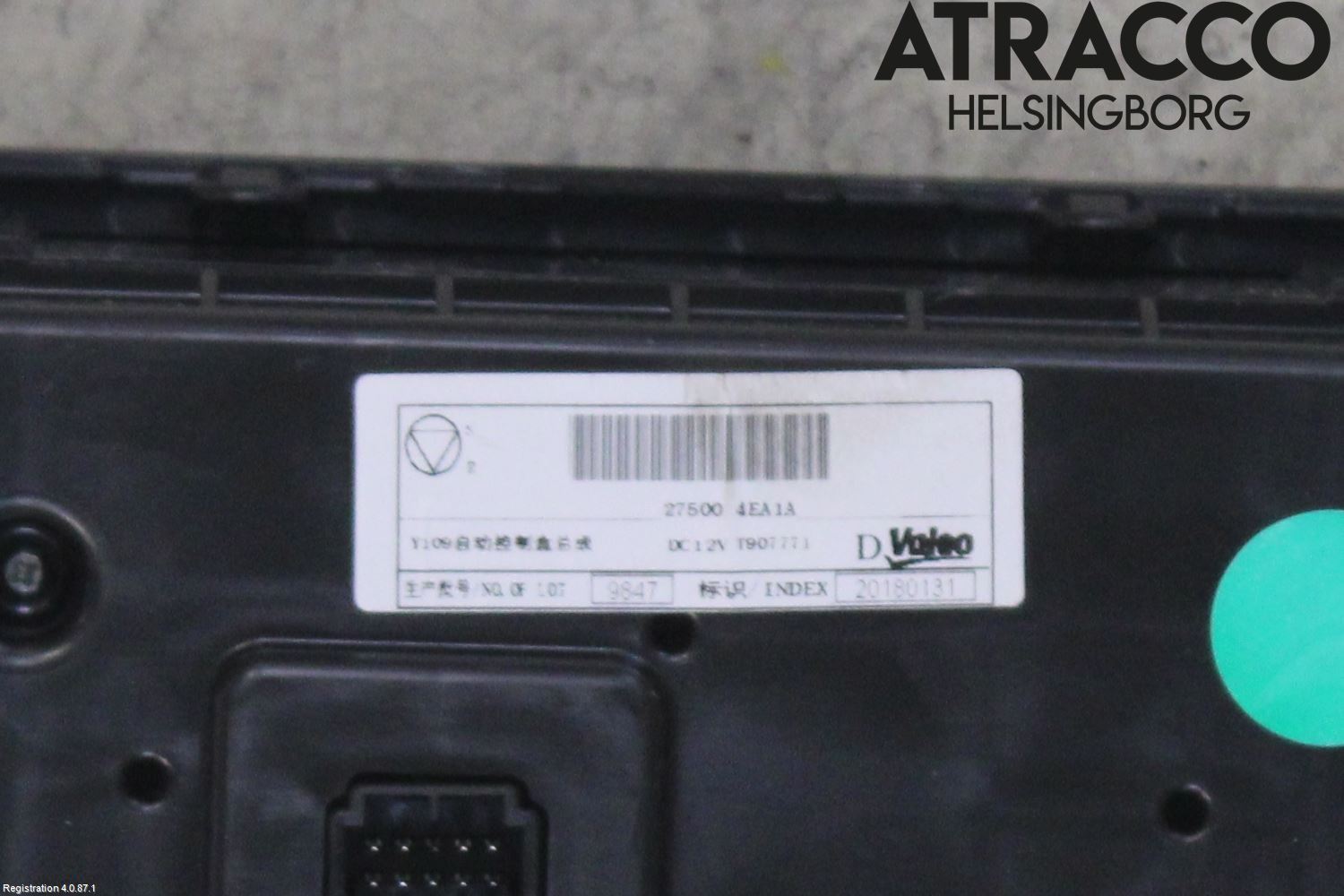 Nissan QASHQAI 17-21 Varme Ac Betjening-Display