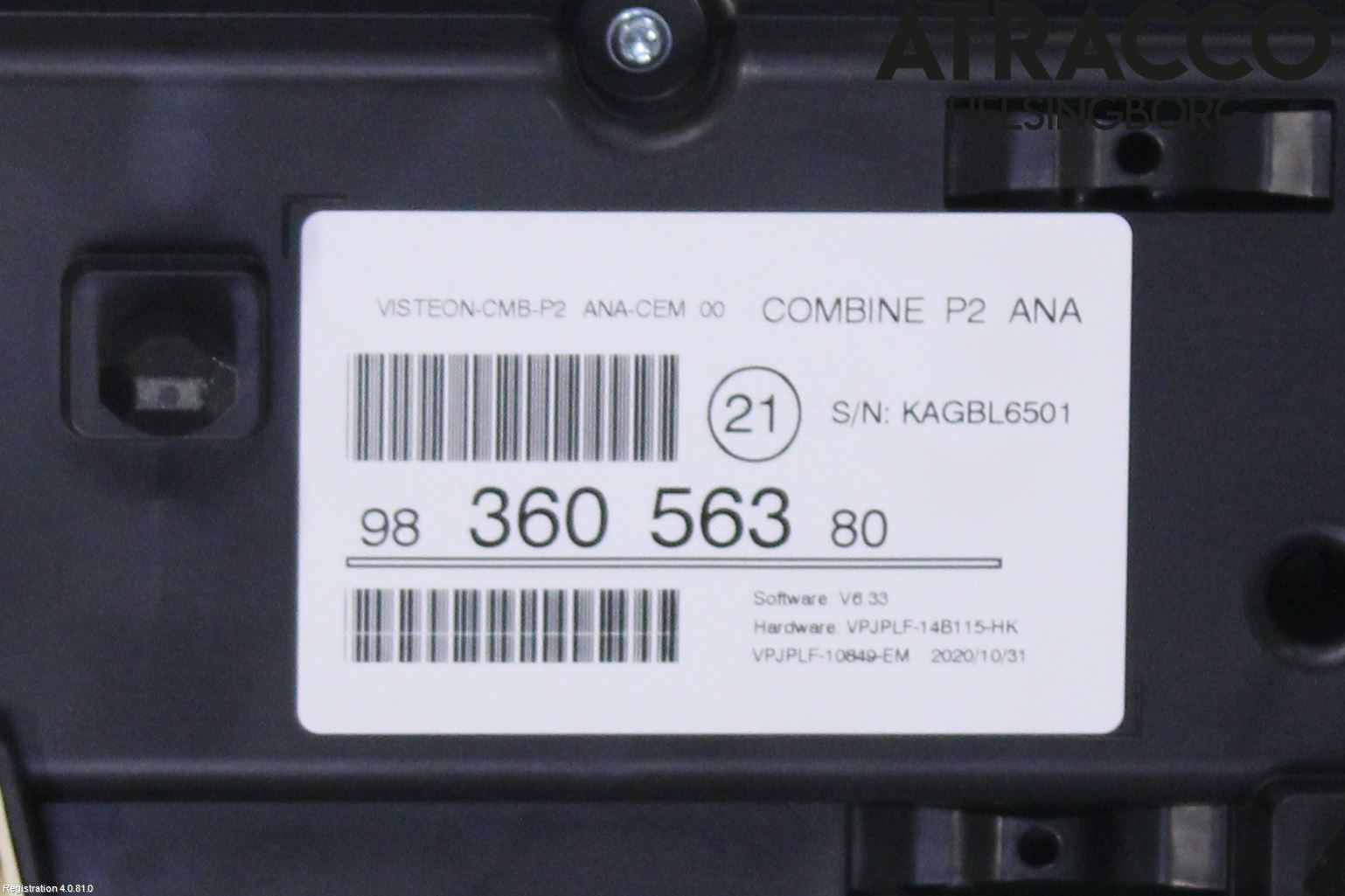 Peugeot 208/E-208 20- Instr Kombinert
