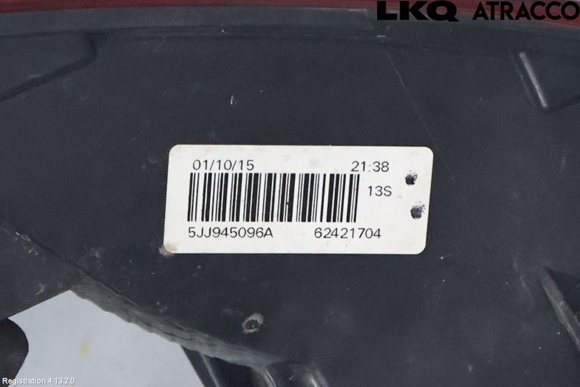 Skoda RAPID Baklykt Høyre