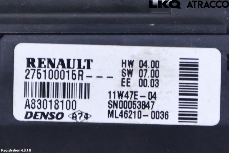 Opel MOVANO B 10-22 Varme Ac Betjening-Display