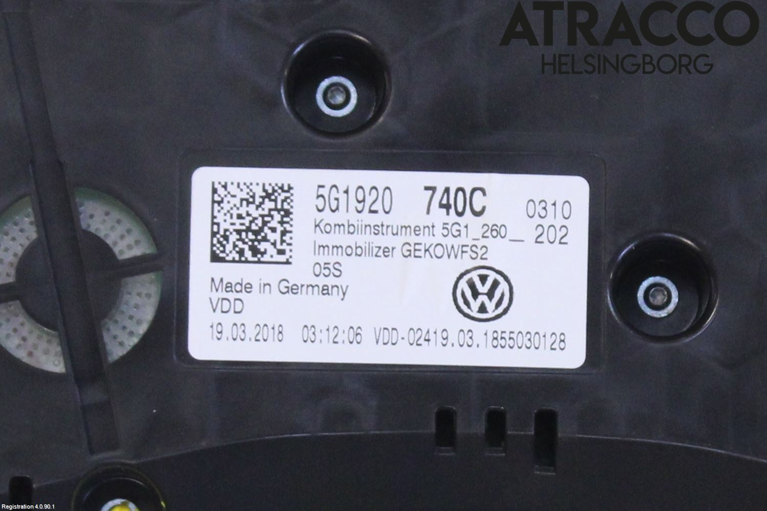 Volkswagen VW GOLF / E-GOLF VII 13-20 Instr Kombinert