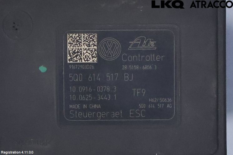 Volkswagen VW TOURAN 16- Abs Hydraulikkaggregat