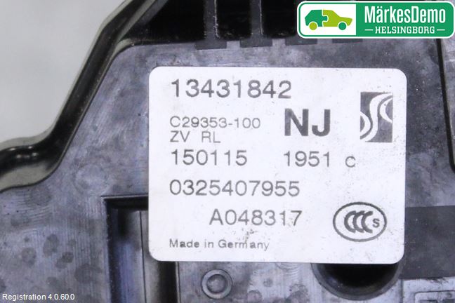 Opel CORSA E 15-19 Sentrallåsmotor Venstre