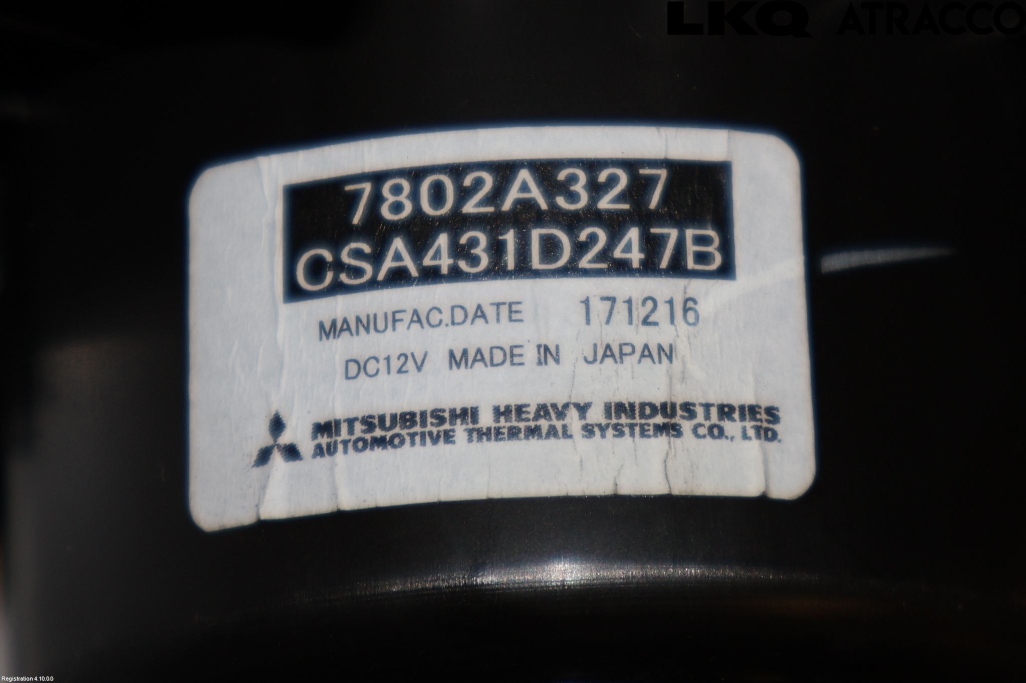 Mitsubishi ASX 10-22 Varmeapparat Viftemotor