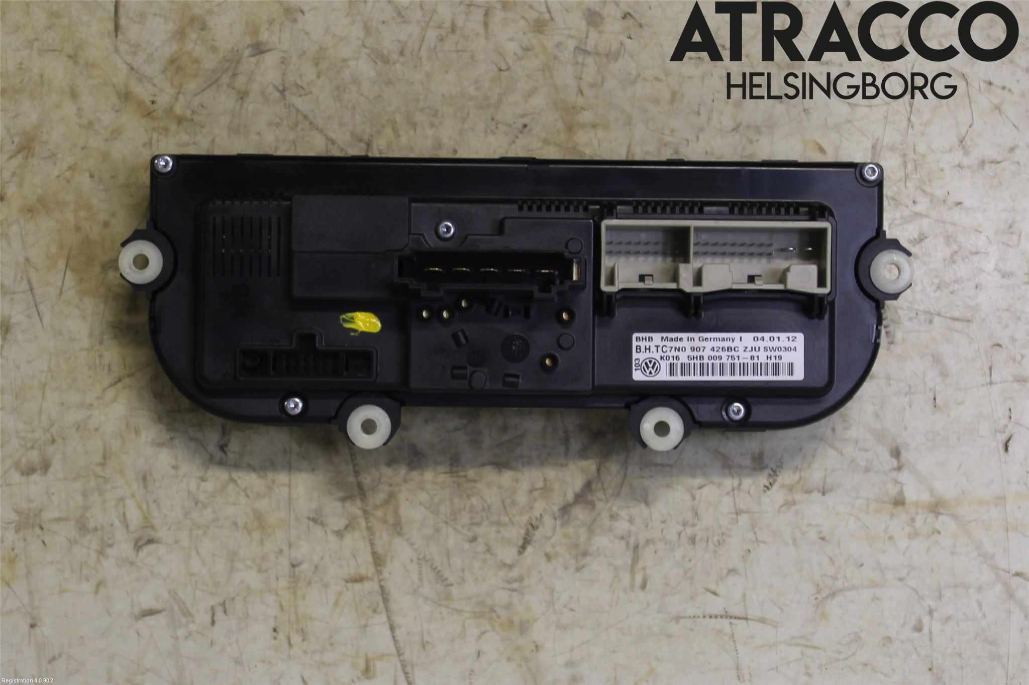 Volkswagen VW CADDY 11-15 Varme Ac Betjening-Display