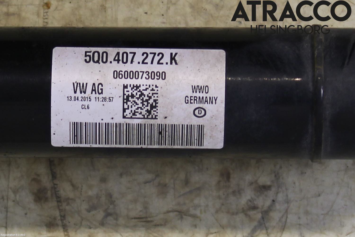 Audi A3/S3 8V 13-20 Drivaksel Foran Kompl Høyre