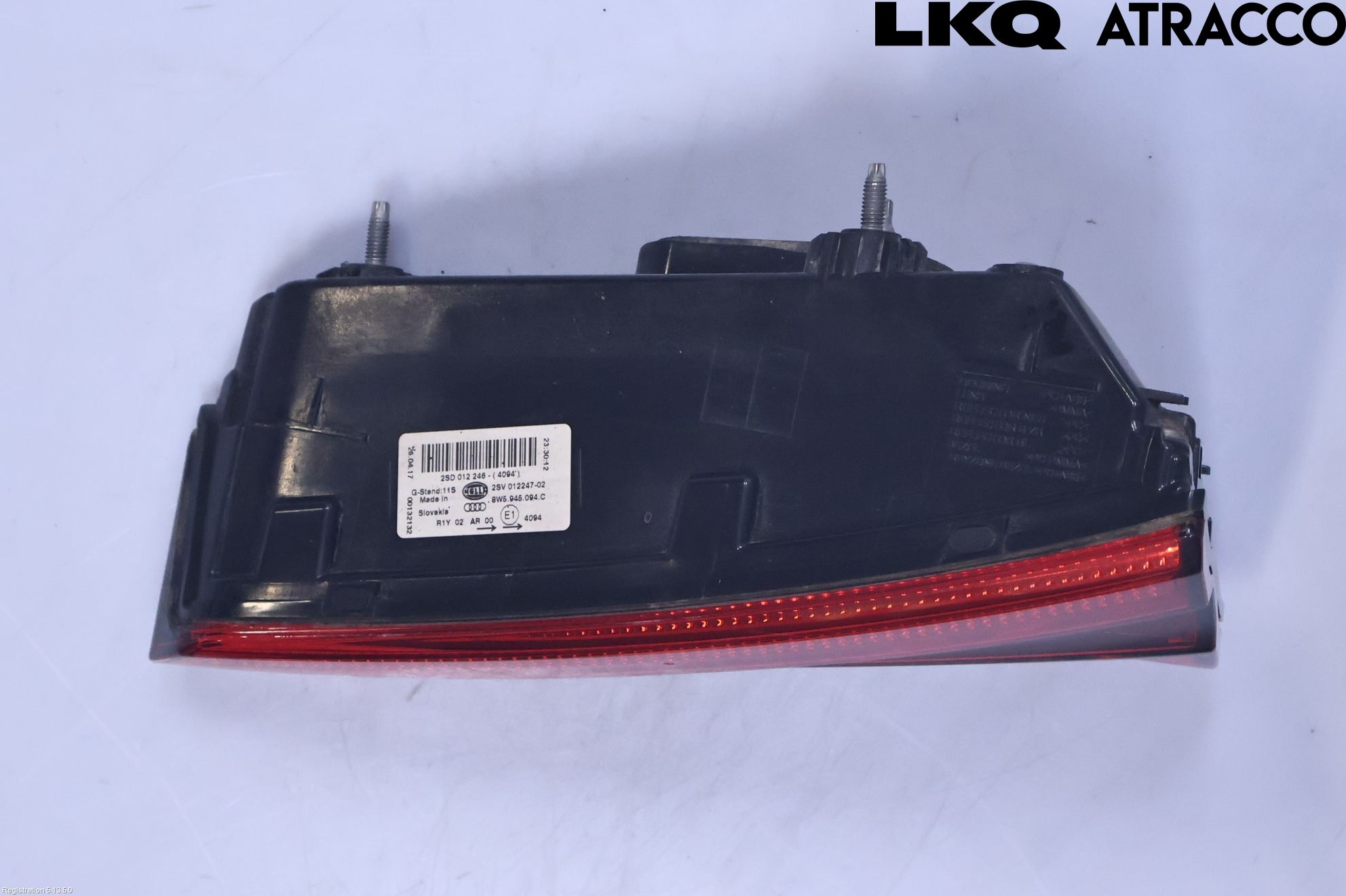 Audi A4/S4 B9 16-19 Baklykt Høyre  På Luke(Indre)