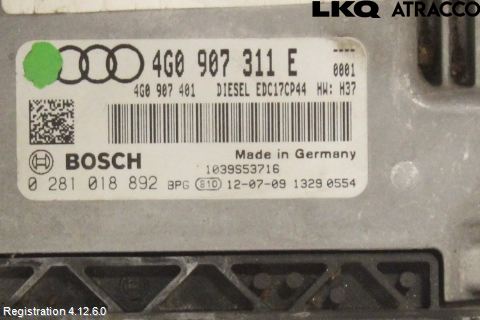 Audi A6 ALLROAD 12-18 Styreenhet Dieselpumpe