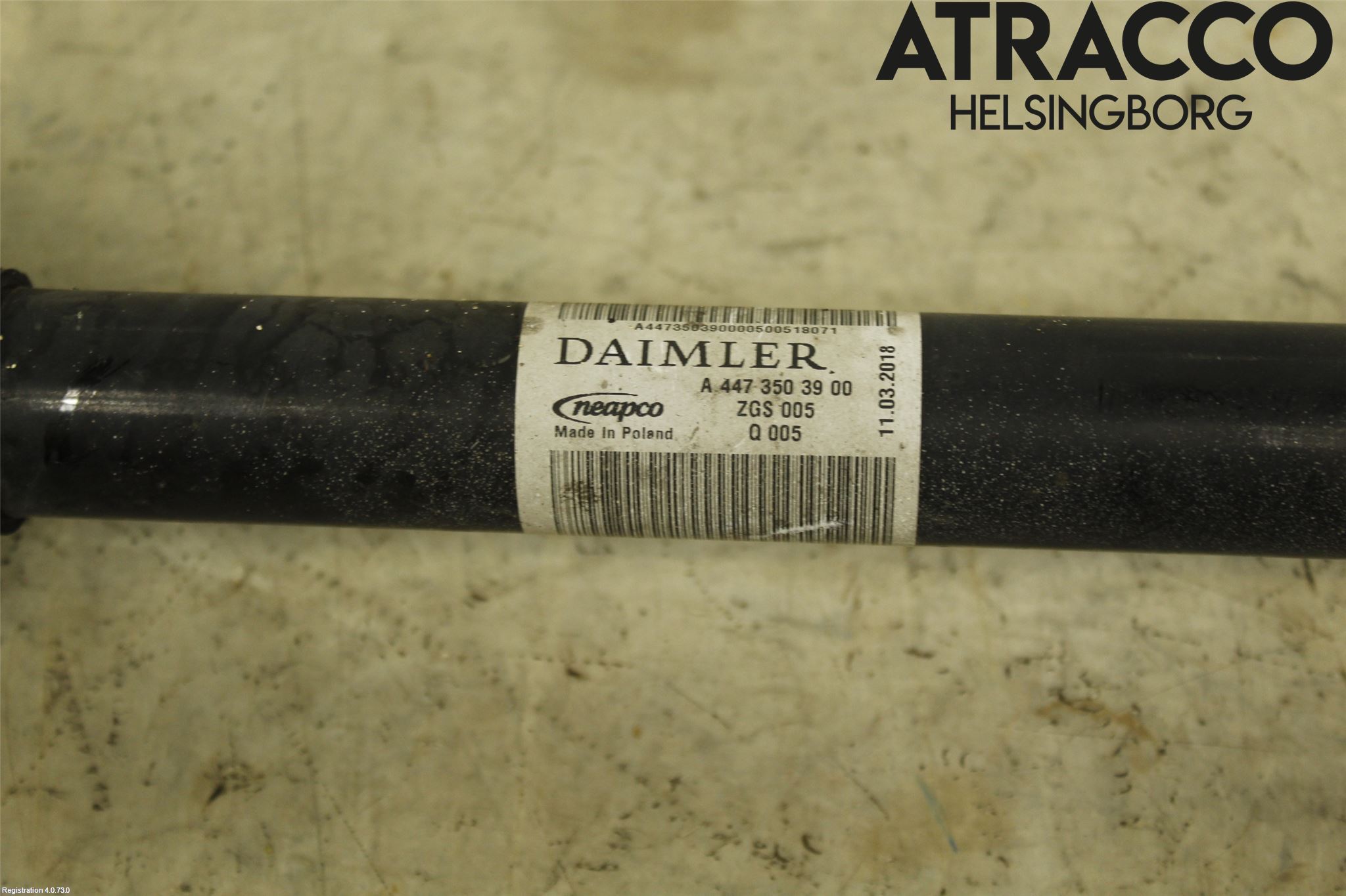 Mercedes-Benz MB VITO/V-KLASS (W640,W447,W448) 14- Drivaksel Bak Kompl Venstre