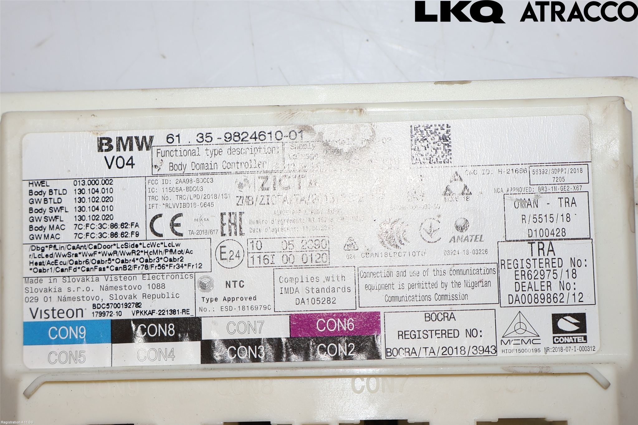 BMW 3 G20/G21/G80/G81 19- Sikringsboks - Elsentral