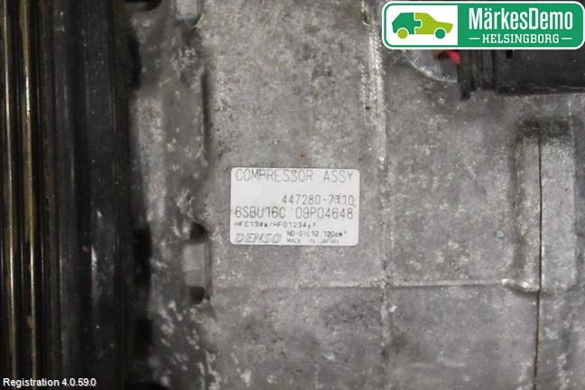 Mercedes-Benz MB B-KLASS (W246/W242) 12-19 Varme Ac Kompressor