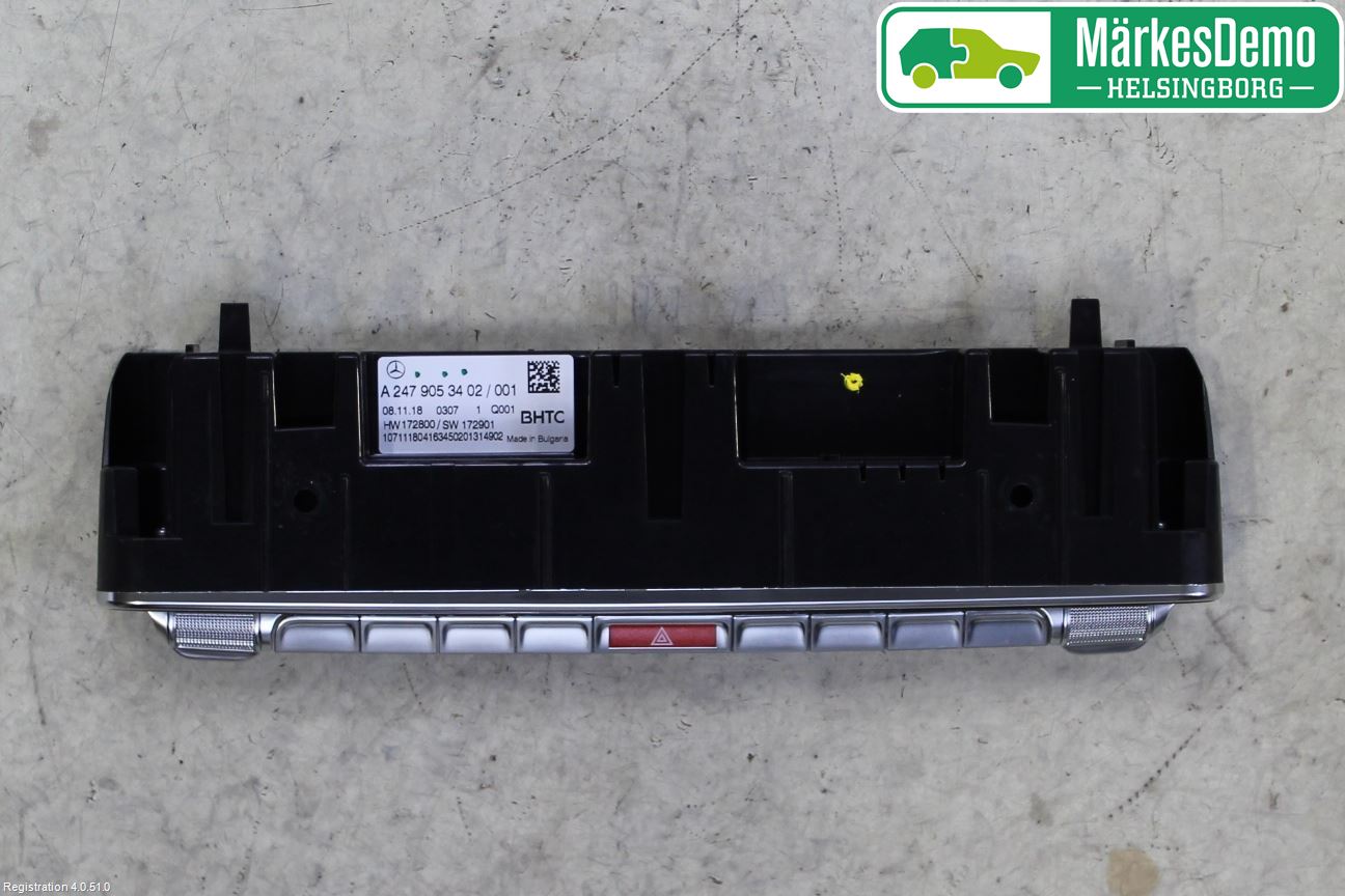 Mercedes-Benz MB A-KLASS (W177) 18- Varme Ac Betjening-Display