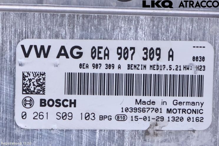Volkswagen VW GOLF / E-GOLF VII 13-20 Styrenhet Elmotor