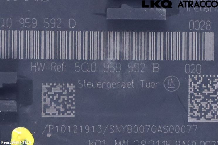 Volkswagen VW GOLF / E-GOLF VII 13-20 Styreenhet Dør