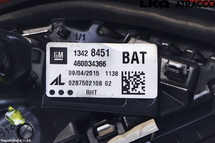Opel CORSA E 15-19 Baklykt Venstre  På Luke(Indre