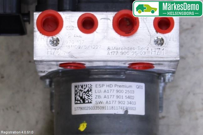 Mercedes-Benz MB A-KLASS (W177) 18- Abs Hydraulikkaggregat