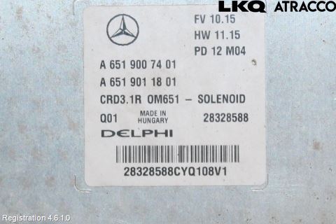 Mercedes-Benz MB E-KLASS (W212) 09-16 Styreenhet Dieselpumpe