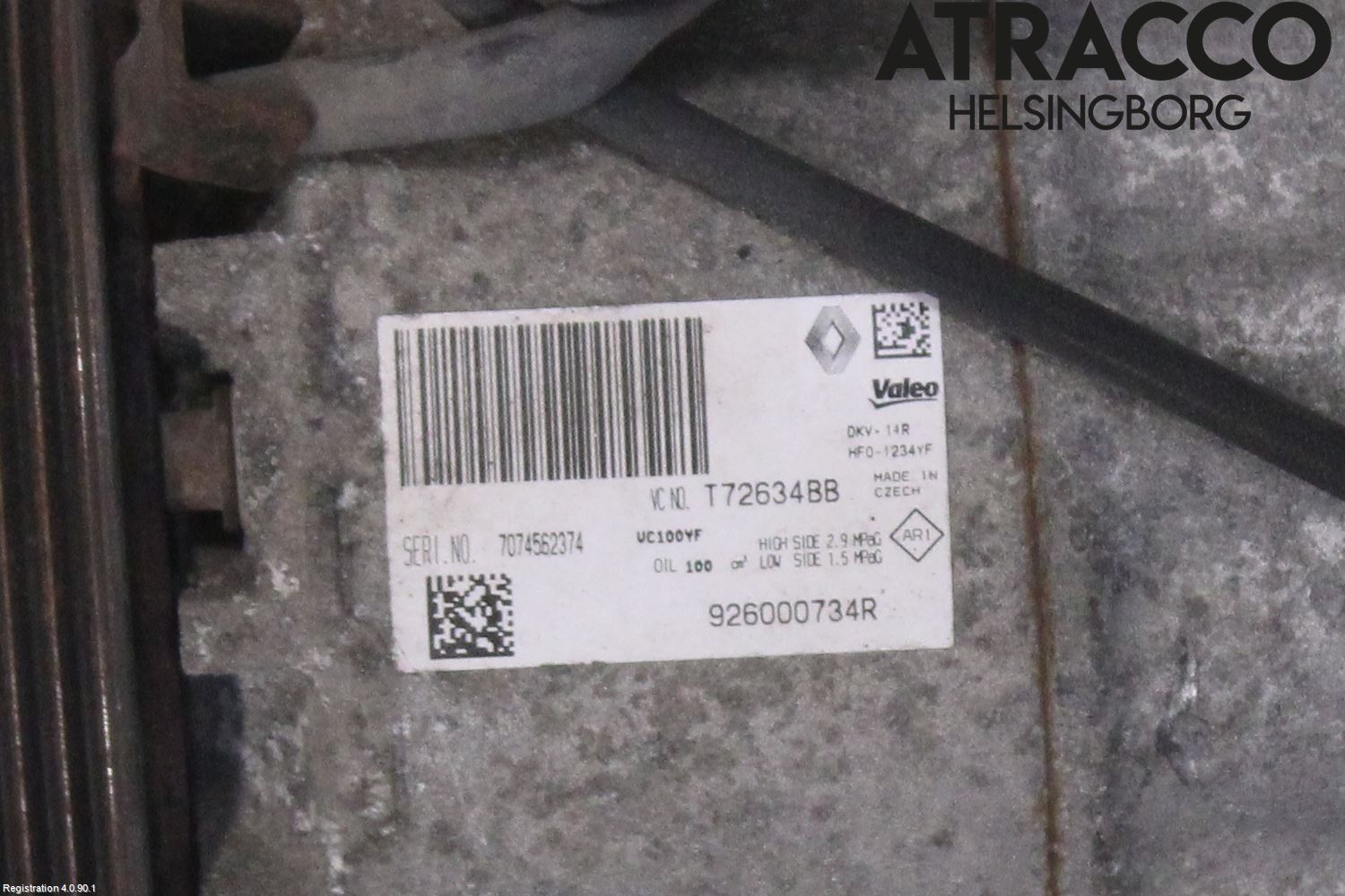Renault CAPTUR 13-19 Varme Ac Kompressor