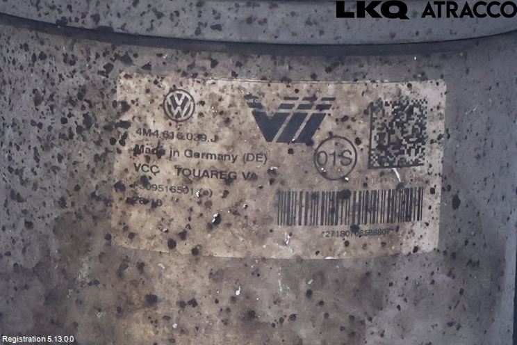 Volkswagen VW TOUAREG CR 18- Fjærbein Foran Høyre
