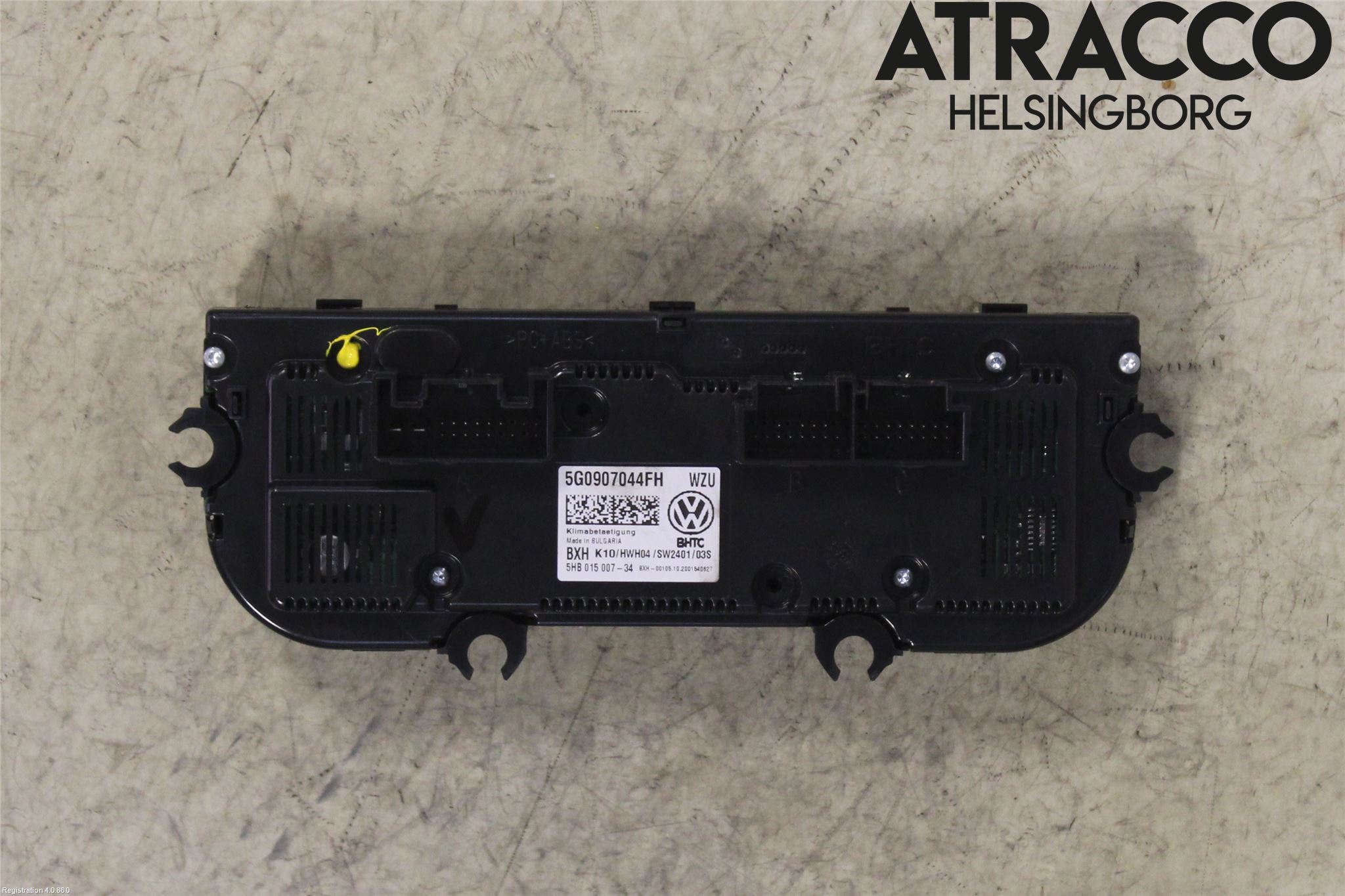Volkswagen VW TOURAN 16- Varme Ac Betjening-Display