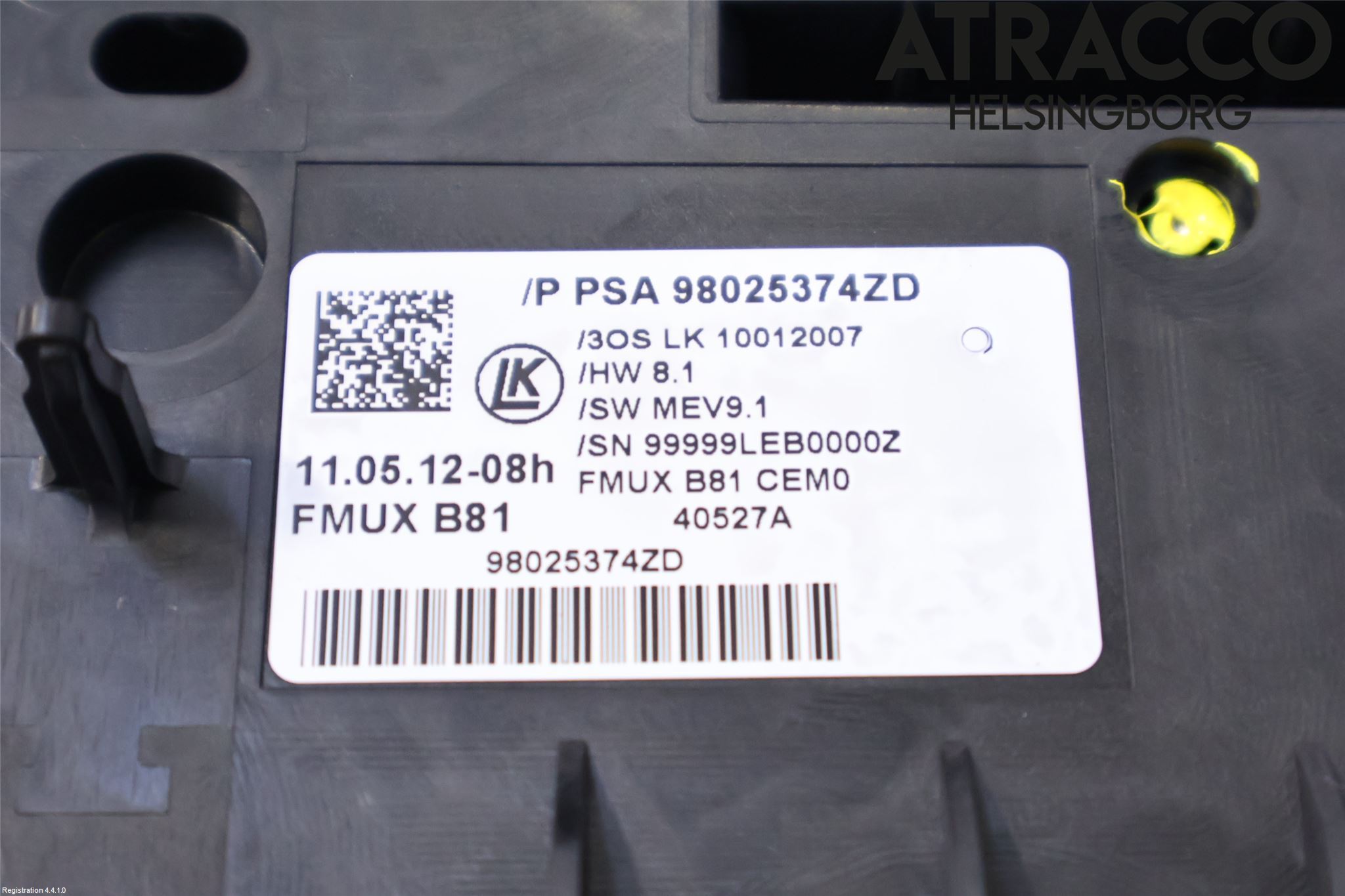 Citroen DS5 Varme Ac Betjening-Display