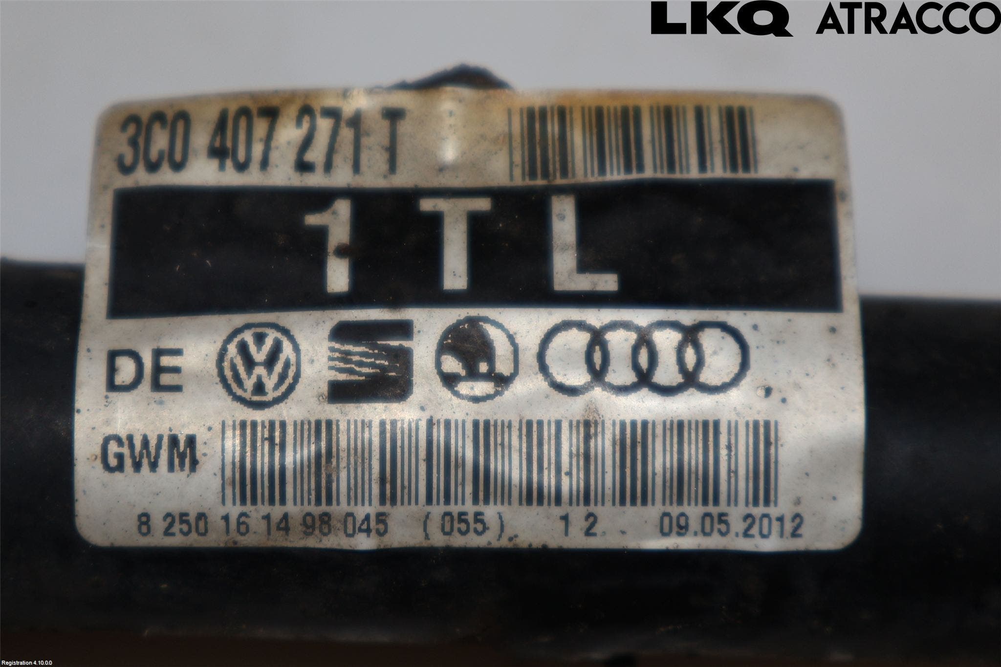Volkswagen VW PASSAT CC 08-16 Drivaksel Foran Kompl Venstre