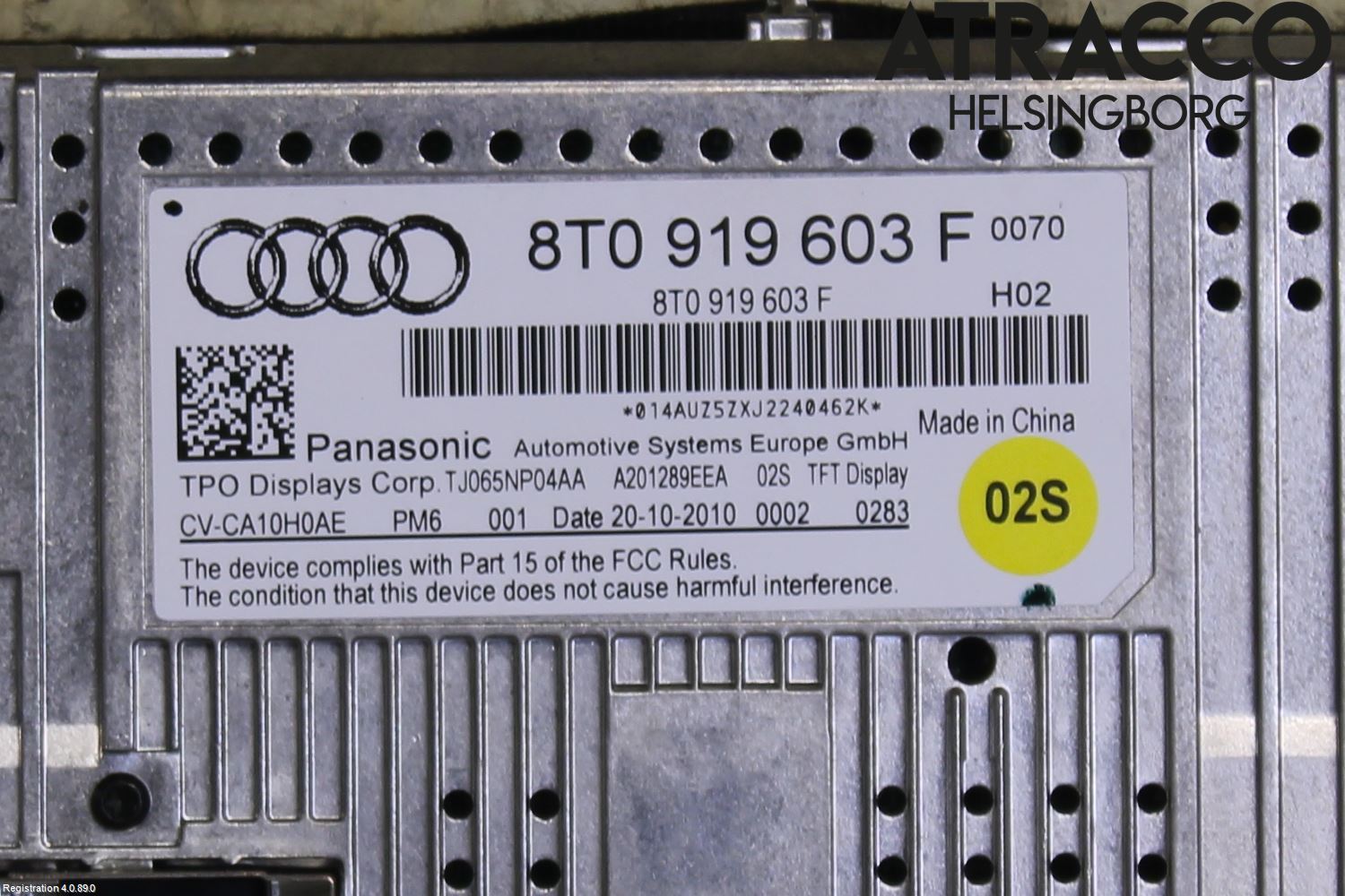 Audi A4/S4 08-11 Multifunktionsdisplay