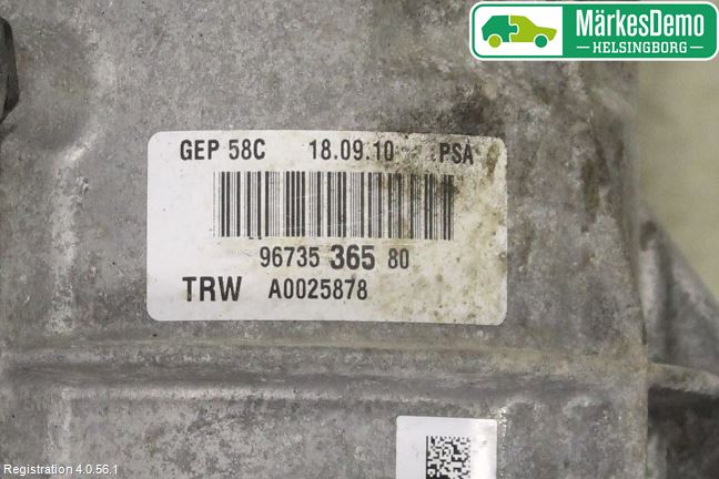 Peugeot 308 08-13 Servostyring Eletrisk Pumpe