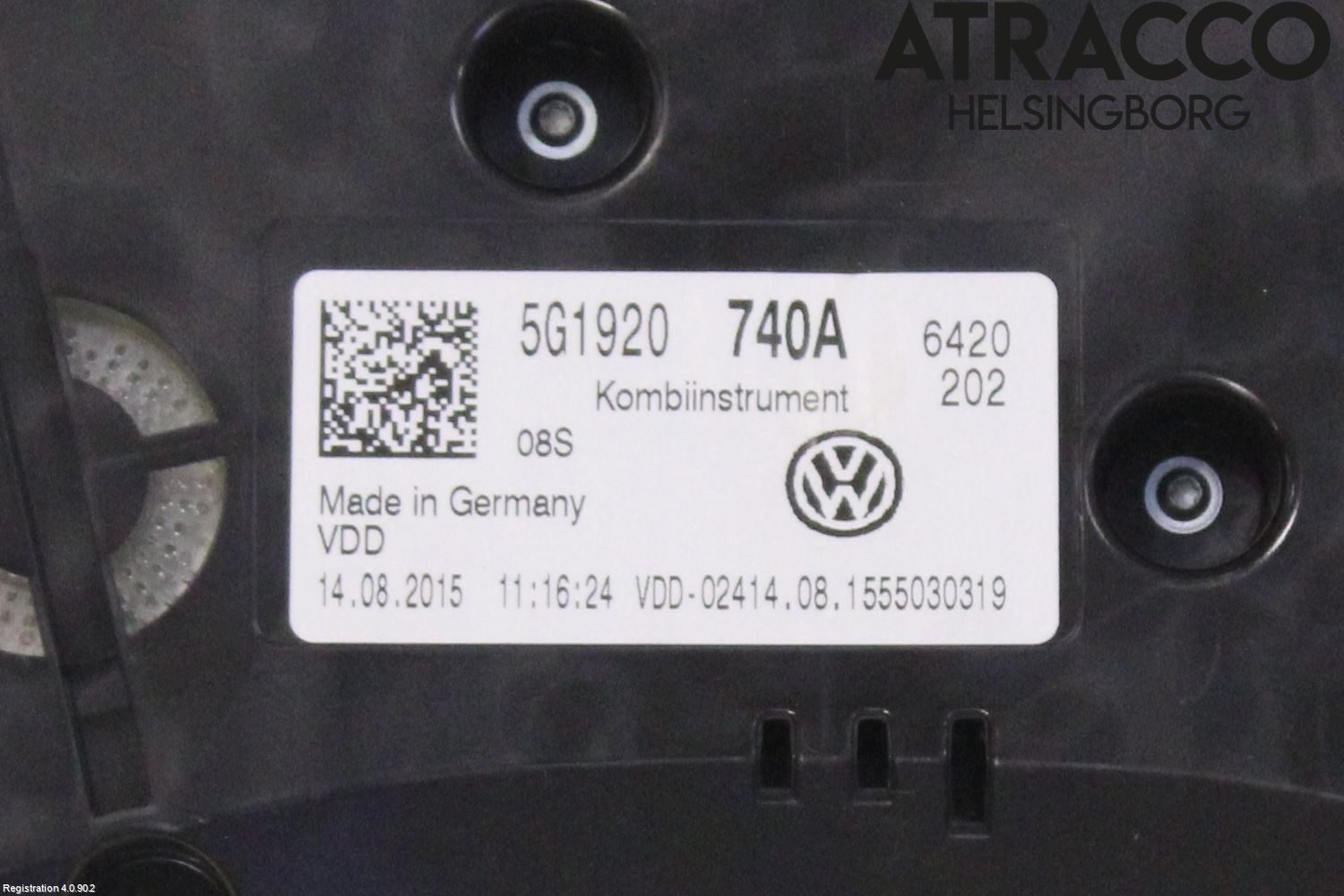 Volkswagen VW GOLF / E-GOLF VII 13-20 Instr Kombinert