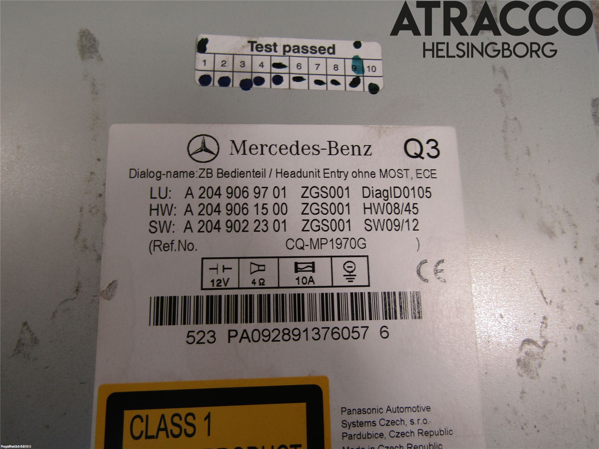 Mercedes-Benz MB C-KLASS (W204) 07-15 Stereo Radio
