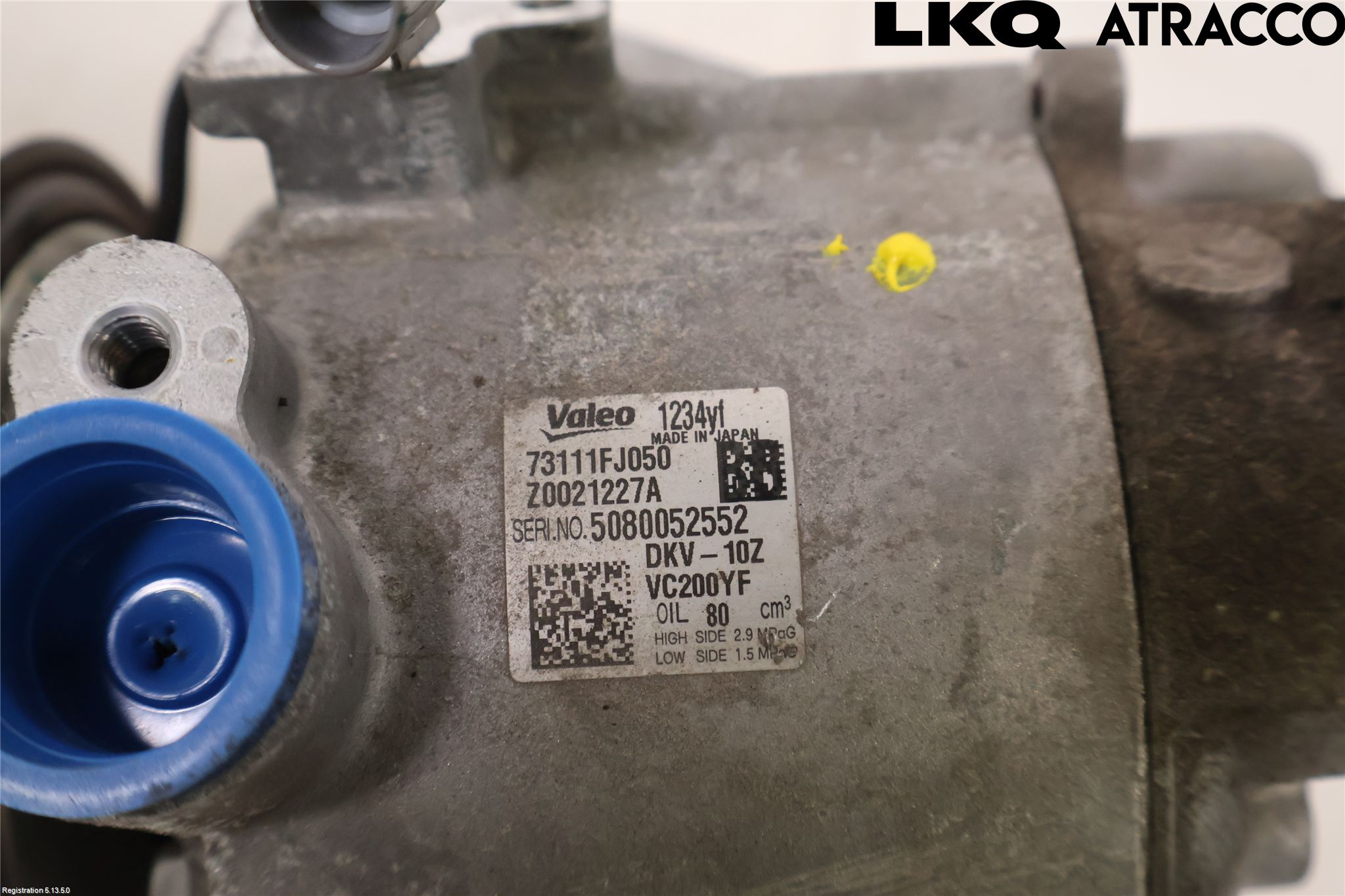 Subaru IMPREZA IV 13-17 Varme Ac Kompressor
