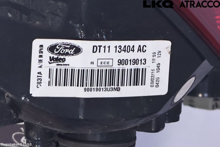 Ford TRANSIT/TOURNEO CONNECT 13-22 Baklykt Høyre