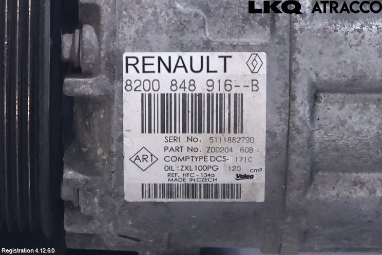 Renault TRAFIC/E-TECH 15- Varme Ac Kompressor
