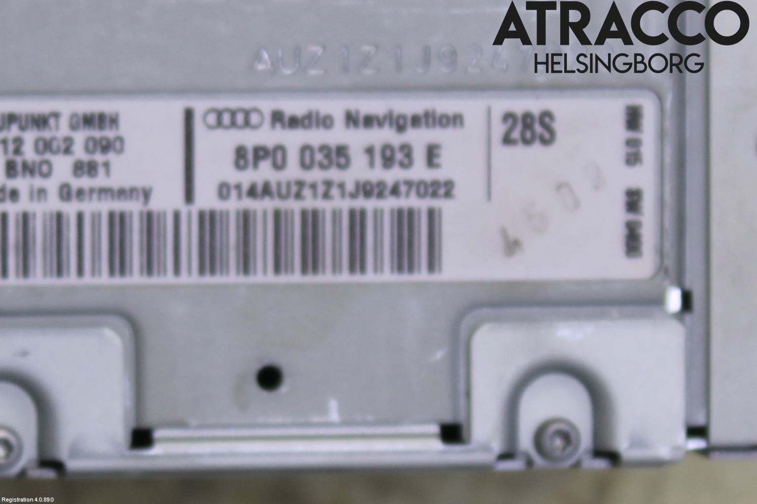 Audi A3/S3     04-05 Stereo Radio Med Cd
