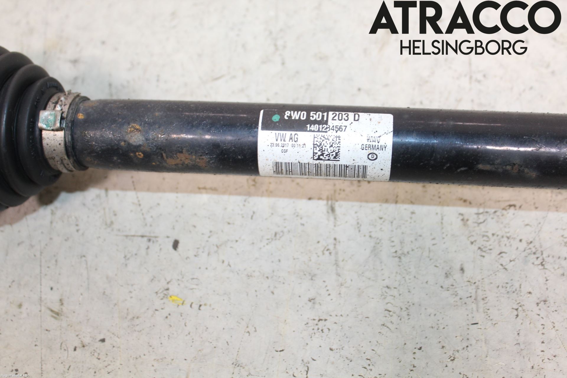 Audi A4/S4 B9 16-19 Drivaksel Bak Kompl Høyre