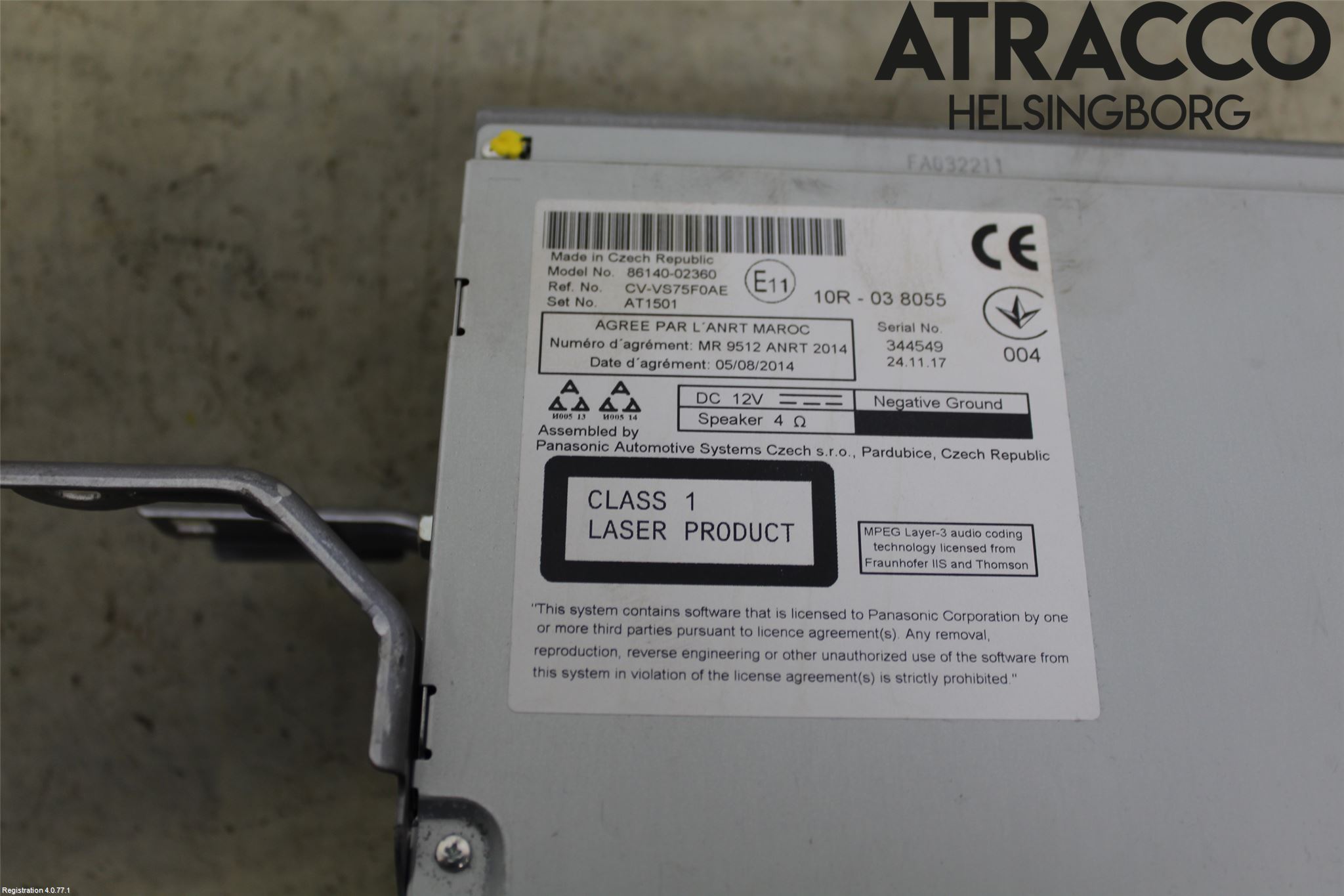Toyota AURIS 13-19 Stereo Radio Med Cd