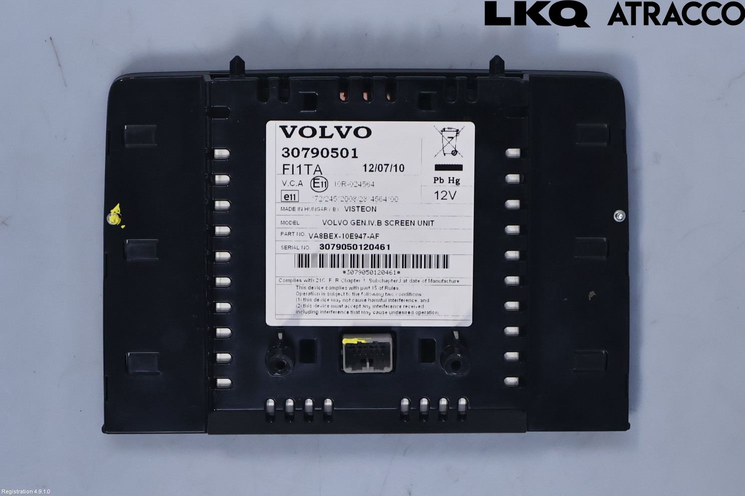 Volvo XC90 07-14 Instr Skjerm Dvd-Gps-Ac-Tlf