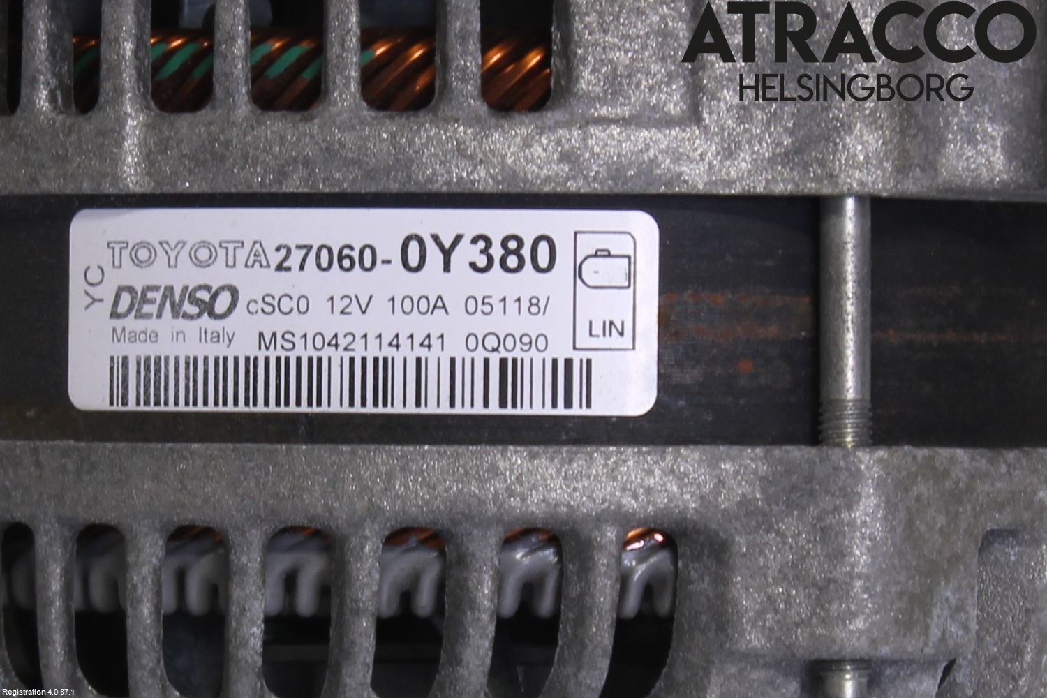 Toyota YARIS XP130 15-20 Dynamo