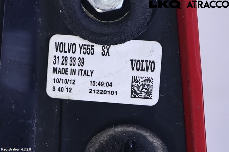 Volvo V40 12-19 Baklykt Venstre