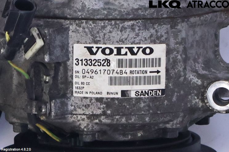 Volvo XC60 14-17 Varme Ac Kompressor