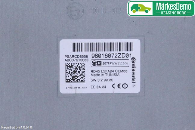 Citroen C5 08-17 Stereo Radio Med Cd