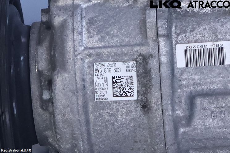 Audi A4/S4 B9 16-19 Varme Ac Kompressor