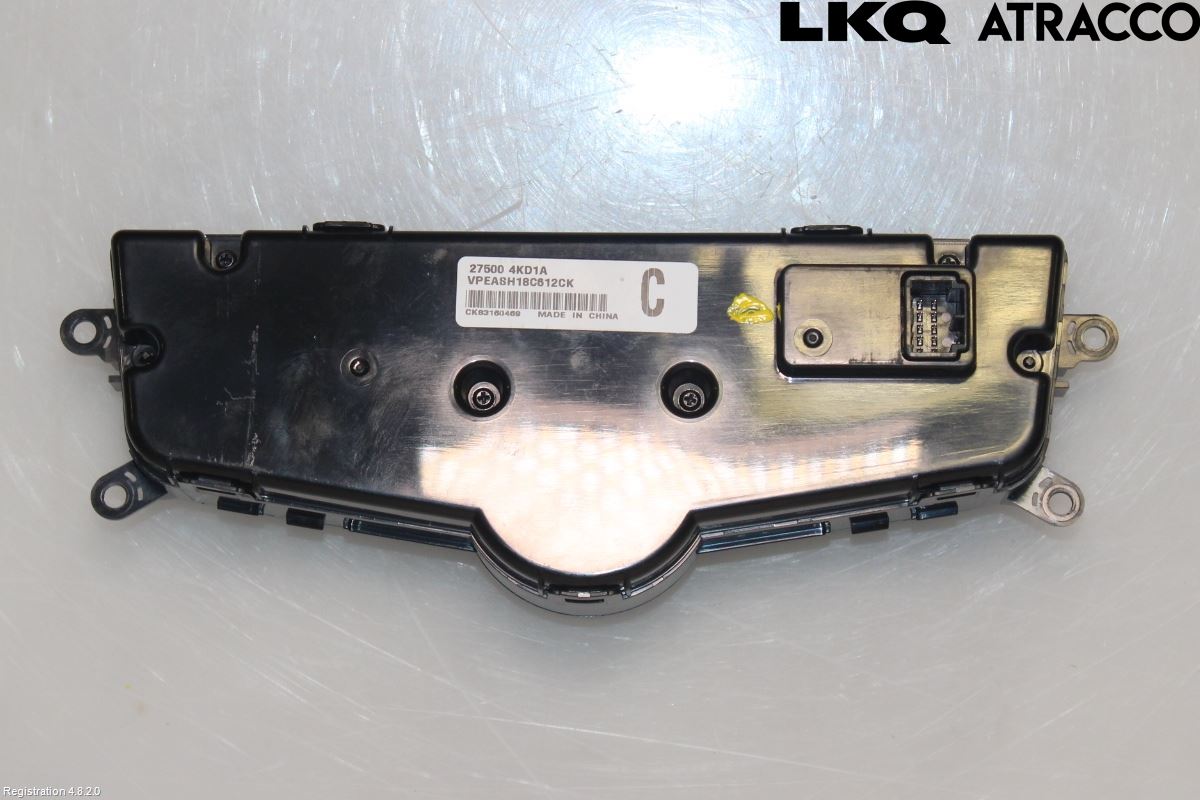 Nissan NAVARA, TREK-1 17-21 Varme Ac Betjening-Display