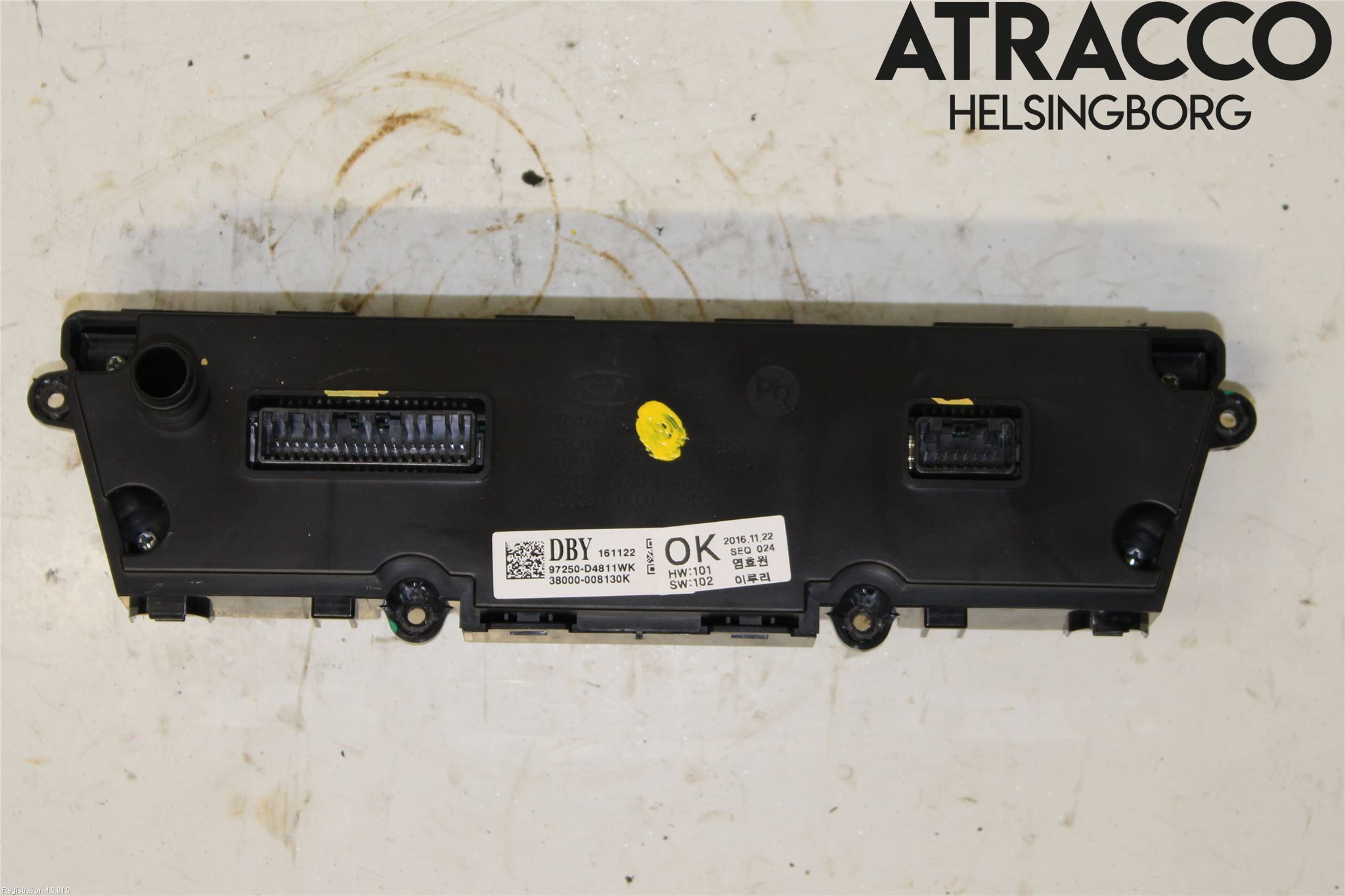 Kia OPTIMA 16-20 Varme Ac Betjening-Display