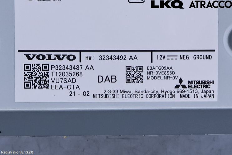 Volvo V90 17->> Stereo Radio Med Cd